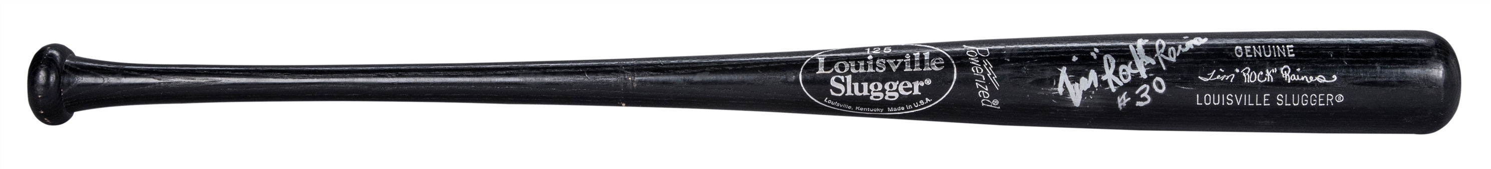 1998 Tim Raines Game Issued and Signed Louisville Slugger Promo Model Bat (PSA/DNA & Beckett)